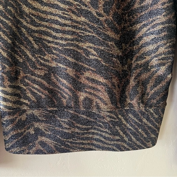 GANNI Tiger-Print Lurex Cardigan - Picture 7 of 8